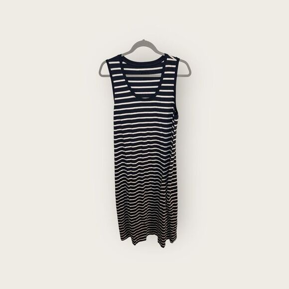 PACT Softspun Tank Midi Dress Monterey Stripe Size Large NWOT - Picture 5 of 8